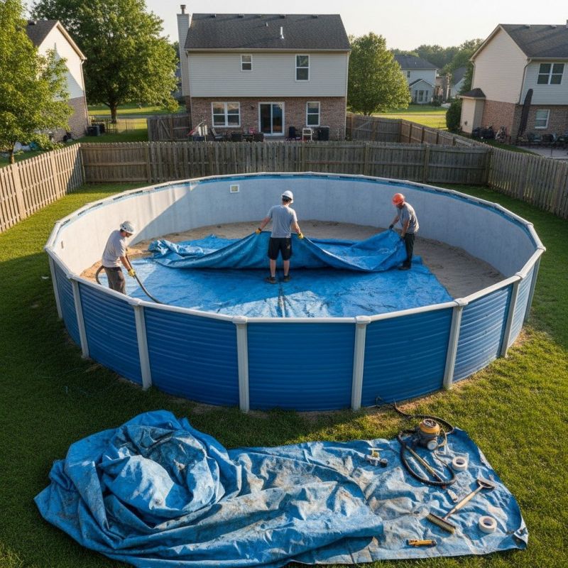 Local Vinyl Pool Installation pros at work